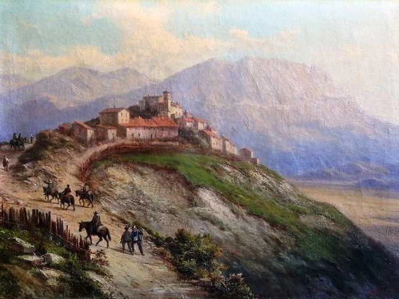1831-Matteo Tassi - La frazione di Castelluccio di Norcia
